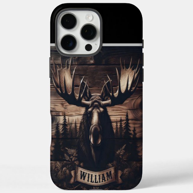 William's Personalised Moose Mount Case-Mate iPhone Case (Back)