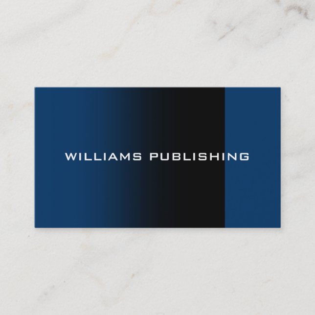 "Williams Publishing" Business Card (Front)