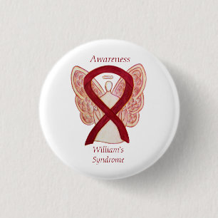 William's Syndrome Angel Awareness Ribbon Pins