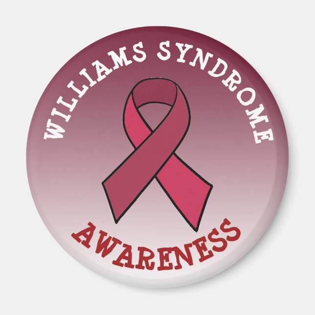 Williams Syndrome Awareness Month  Button Magnet (Front)
