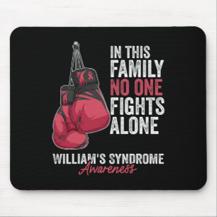 William's Syndrome Awareness Month Gloves Burgundy Mouse Mat