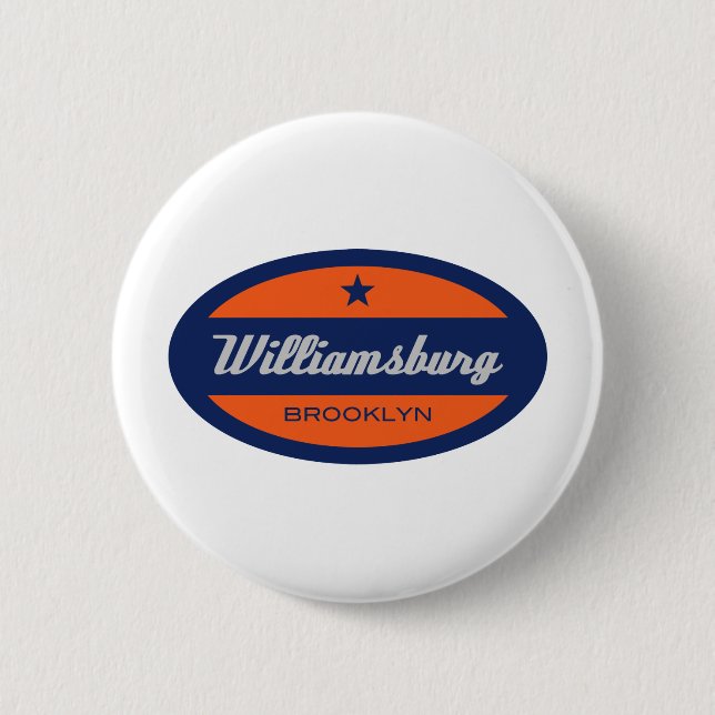 Williamsburg 6 Cm Round Badge (Front)