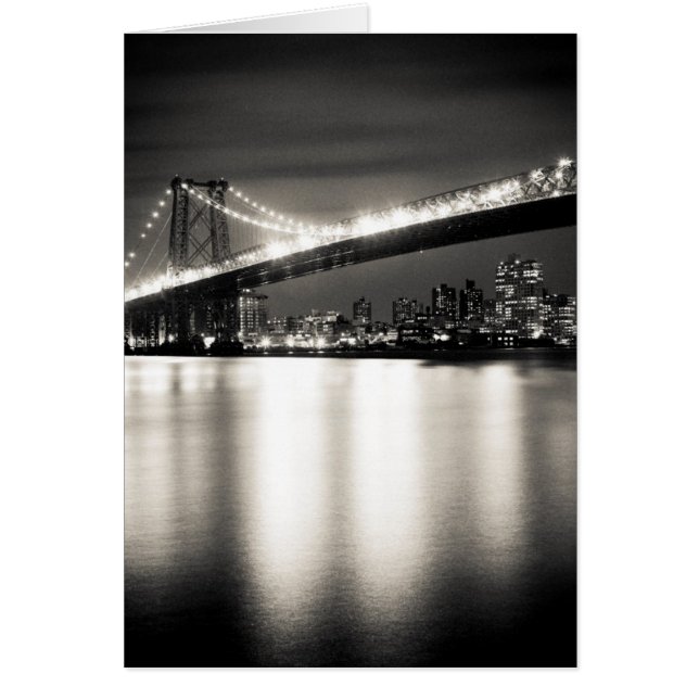 Williamsburg bridge in New York City at night (Front)