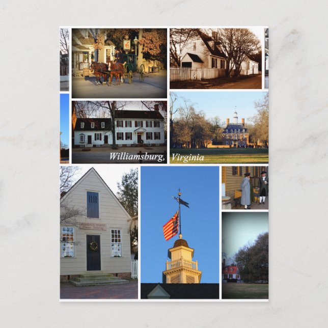 Williamsburg Collage Postcard (Front)