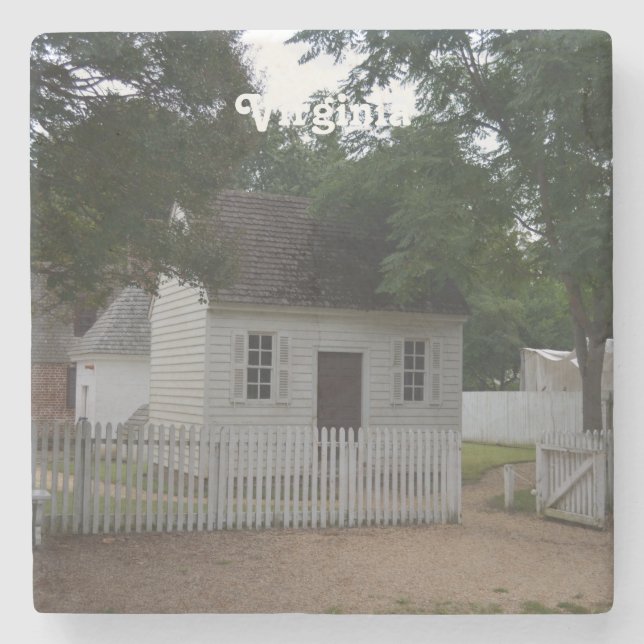 Williamsburg Homestead Stone Coaster (Front)