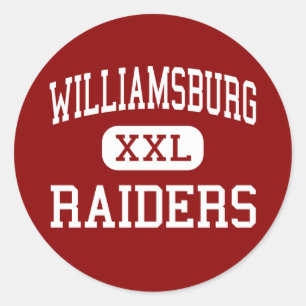 Williamsburg - Raiders - High - Williamsburg Iowa Classic Round Sticker