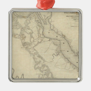 Williamsburg to the White House Metal Tree Decoration