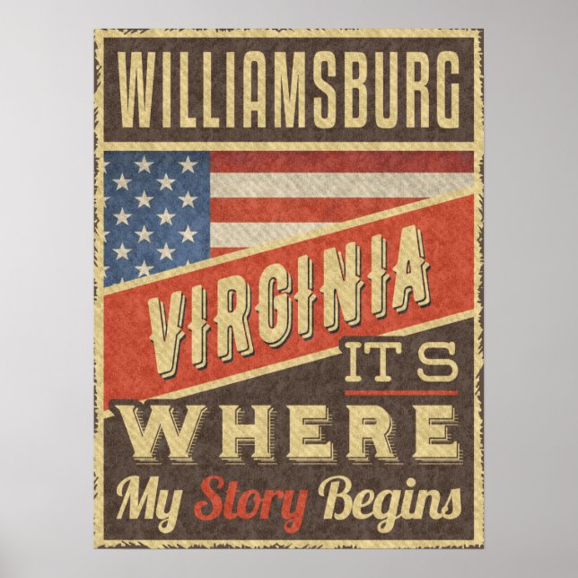 Williamsburg Virginia Poster (Front)