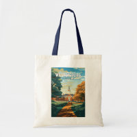 Williamsburg Virginia Travel Art Vintage
