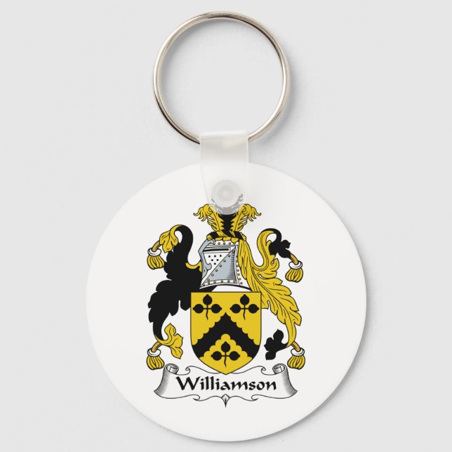 Williamson Family Crest Key Ring (Front)