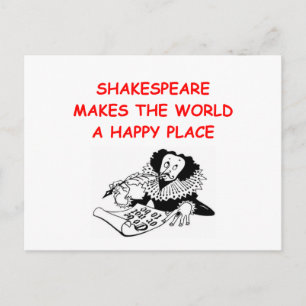 willian shakespeare postcard