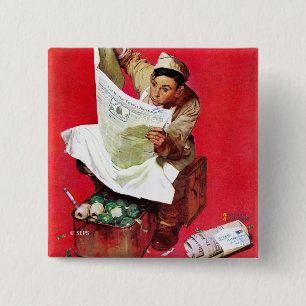 Willie Gillis on K.P 15 Cm Square Badge