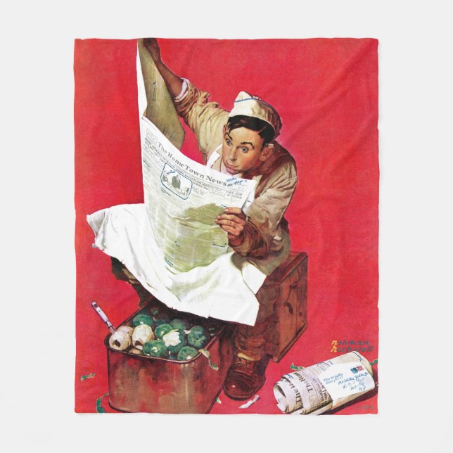 Willie Gillis on K.P Fleece Blanket (Front)