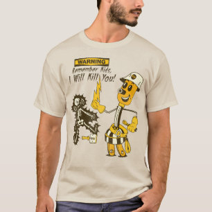 Willie Wiredhand Electricity Will Kill You T-Shirt