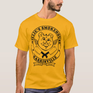 WILLIES CLEVER LOGO HARRISVILLE BLACK T-Shirt
