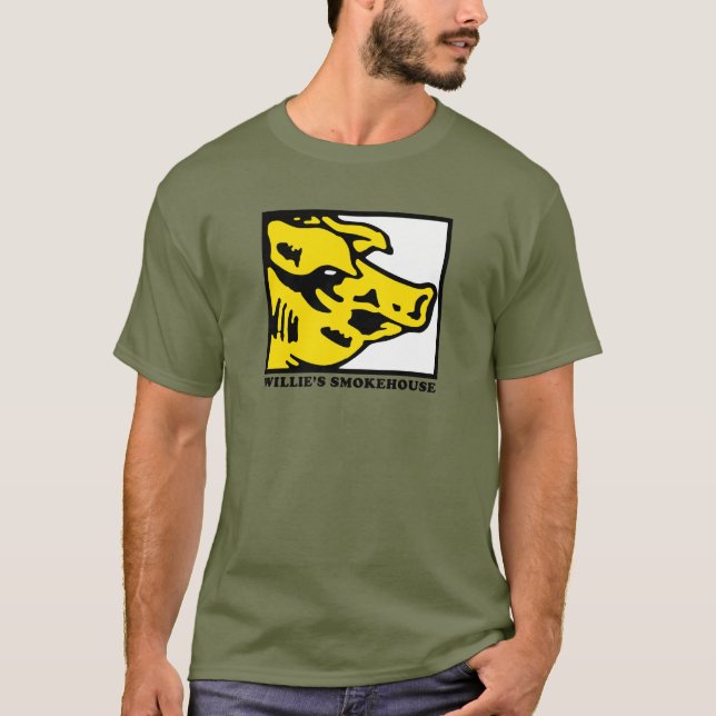 WILLIES SMOKEHOUSE COLOR PIGG LOGO T-Shirt (Front)