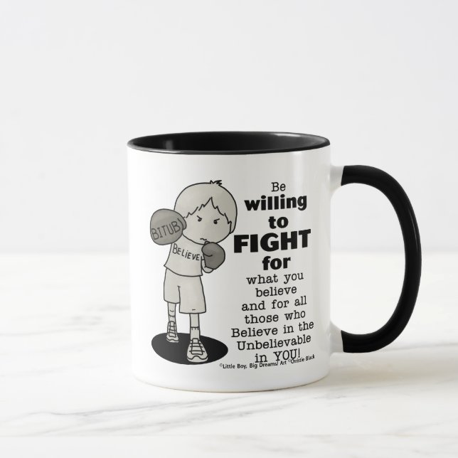 Willing to Fight Mug (Right)