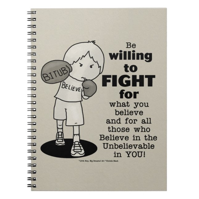Willing to Fight Notebook (Front)