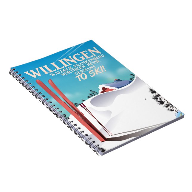 Willingen Ski travel poster. Notebook (Right Side)