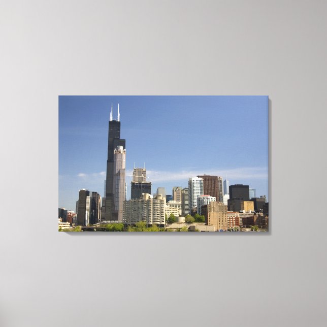 Willis Tower formerly known as the Sears Tower Canvas Print (Front)