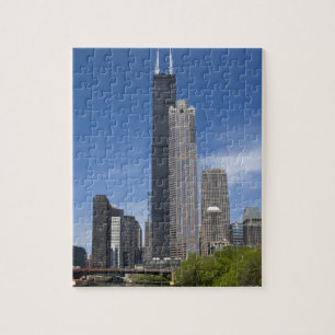 Willis Tower (previously the Sears Tower) looms Jigsaw Puzzle