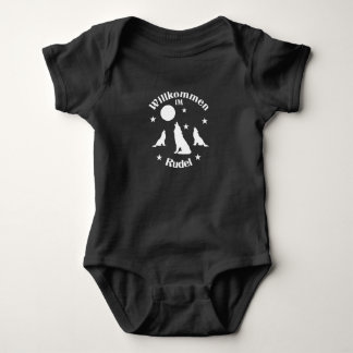 Willkommen im Wolf Rudel Wölfe heulen Baby Bodysuit