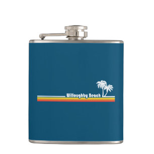 Willoughby Beach Virginia Hip Flask