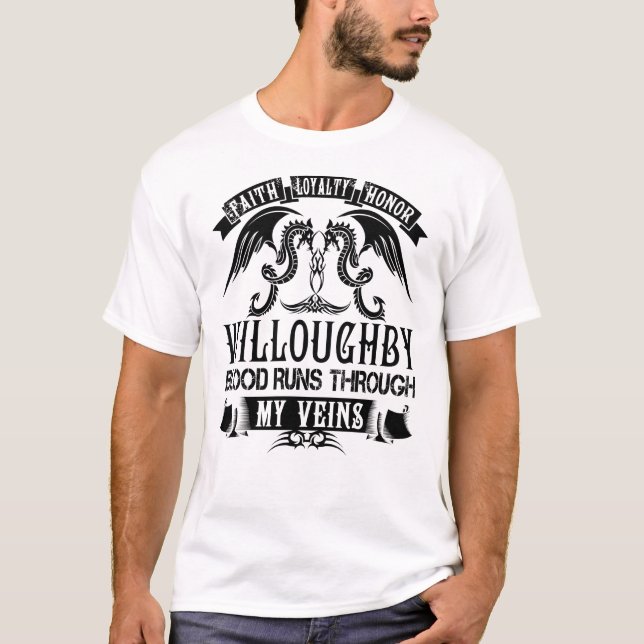 WILLOUGHBY Blood Runs Through My Veins T-Shirt (Front)