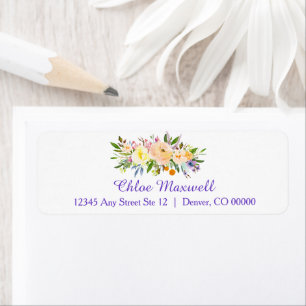 Willow and Floral Return Address