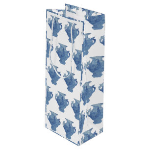 Willow Blue and White Ginger Jars Jar Wine Gift Bag