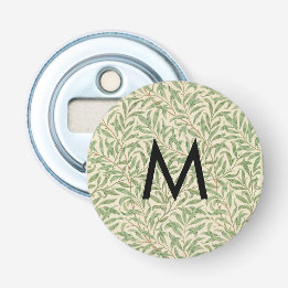 Willow Bough Botanical William Morris Monogrammed Bottle Opener