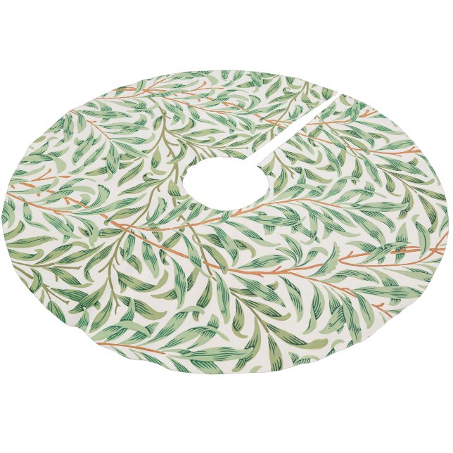 Willow Bough by William Morris Brushed Polyester Tree Skirt (Angled)