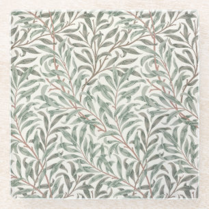 Willow Bough, wallpaper design, 1874 (wallpaper) Glass Coaster