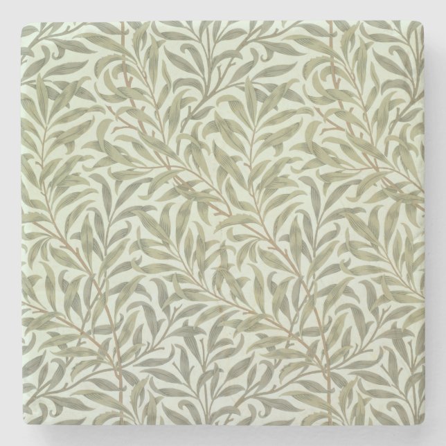 'Willow Bough' wallpaper design, 1887 Stone Coaster (Front)