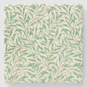 Willow Bough William Morris Pattern Stone Coaster