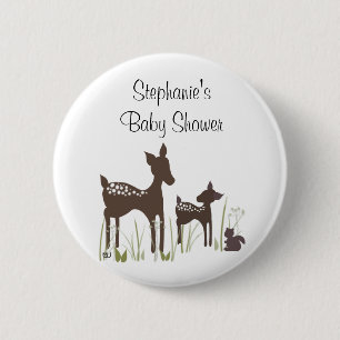 Willow Deer Baby Shower Button