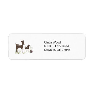 Willow Deer Forest Address Labels