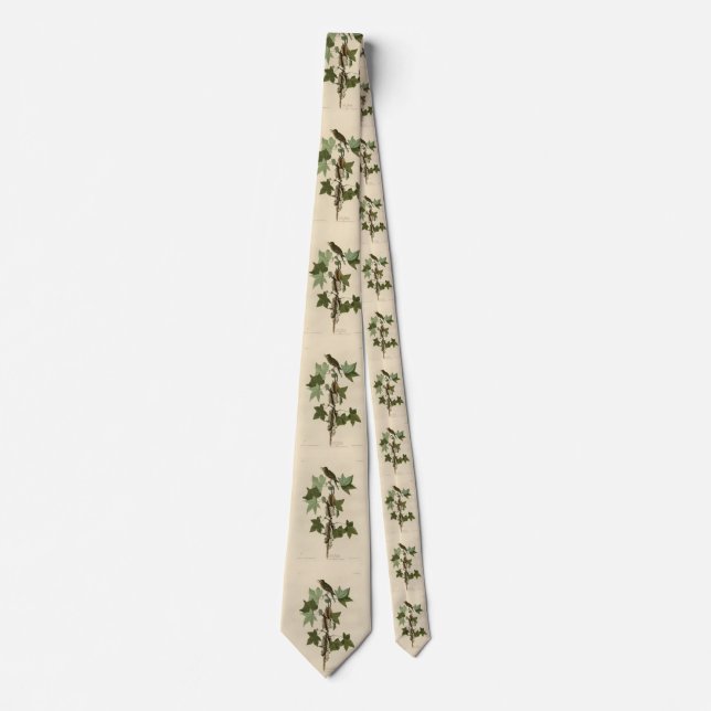 Willow Flycatcher - Audubon's Birds of America Tie (Front)
