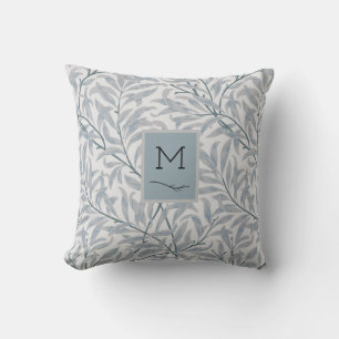 Willow Foliage ⎢Monogram Throw Pillow