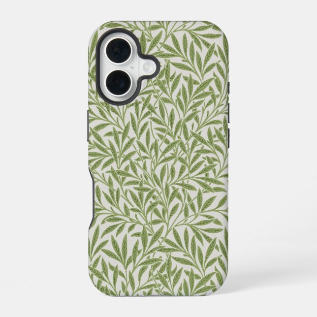 Willow Leaves Botanical Pattern Morris William  iPhone 16 Case (Back)