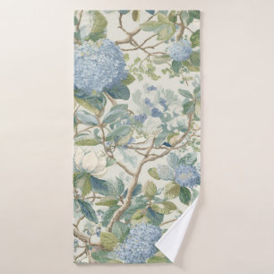 Willow Little Magnolia Wallpaper Floral Coastal Bath Towel