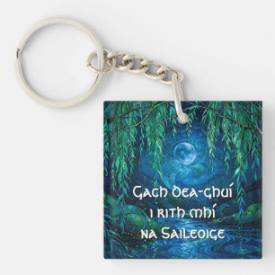 Willow Moon Saille Flowing River Celtic Greeting Key Ring