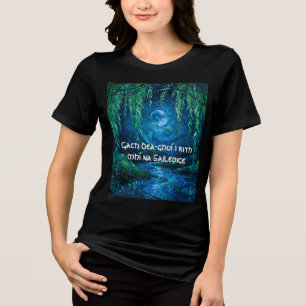 Willow Moon Saille Flowing River Celtic Night Tri-Blend Shirt