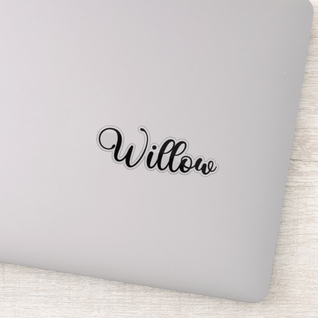 Willow Name - Handwritten Calligraphy (Detail)