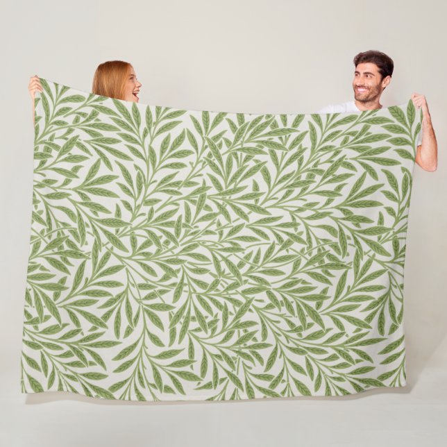 Willow Pattern, William Morris Fleece Blanket (In Situ)