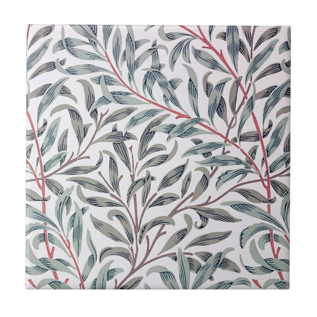 Willow Pattern, William Morris Tile (Front)