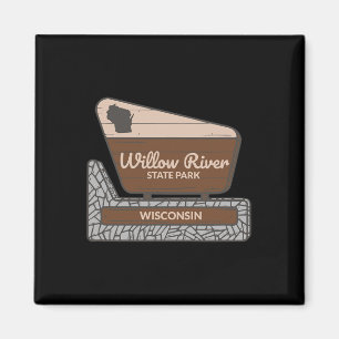 Willow River State Park Wisconsin Welcome Sign Vac Magnet
