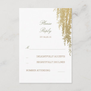Willow Tree Elegant Wedding Reply Cards