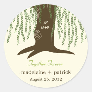 Willow Tree Favour Sticker