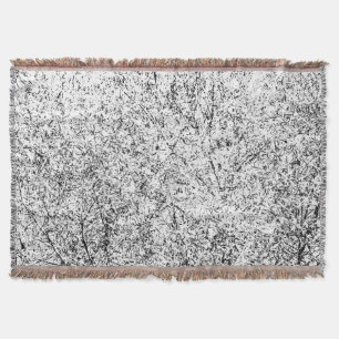 Willow tree leaves. Abstract art of Nature Throw Blanket